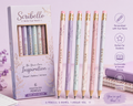 Scribello Aesthetic Bloom Pencil Set ✨ | Personalized Student Stationery for Girls (Pack of 6)